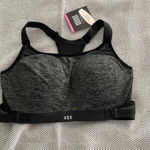 VSX Charcoal Black Sports Bra 36C